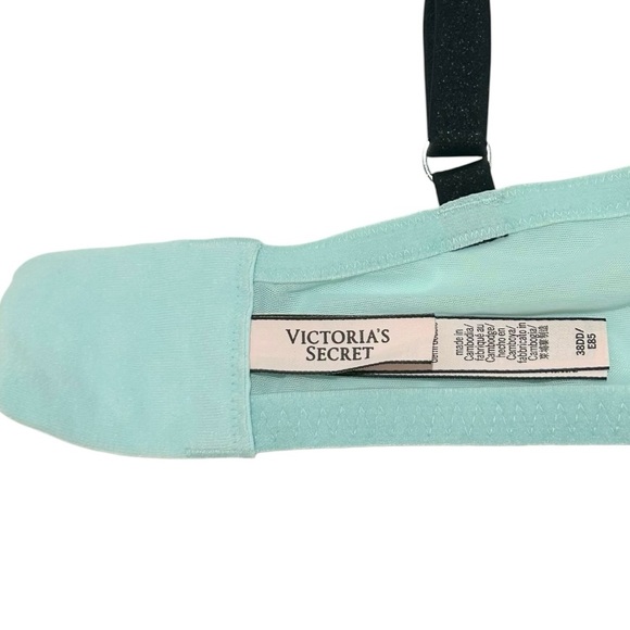 VICTORIA'S SECRET Dream Angels Lined Demi Light aqua Underwire bra 38DD/38E - Picture 10 of 11